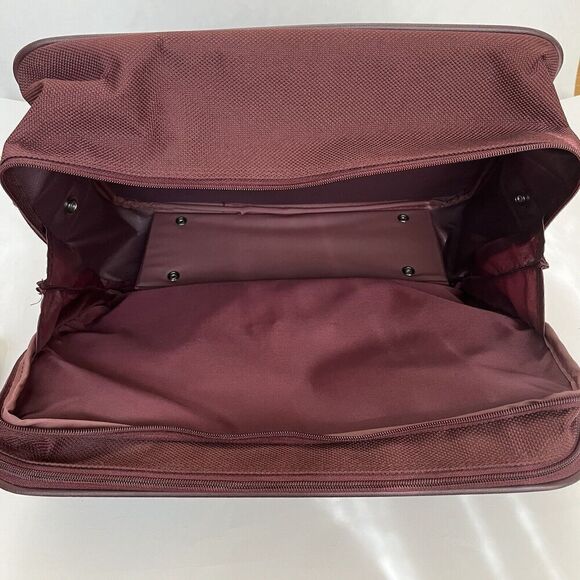 Vintage Samsonite Sentry II Shoulder Bag Carry on Luggage V Leather 15" Softside - Picture 11 of 16